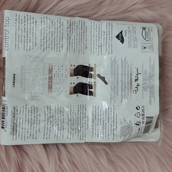 Brand New PHILIPPE MATIGNON ALL-DAY 15 Control Top Hoisery-XL - Picture 2 of 6